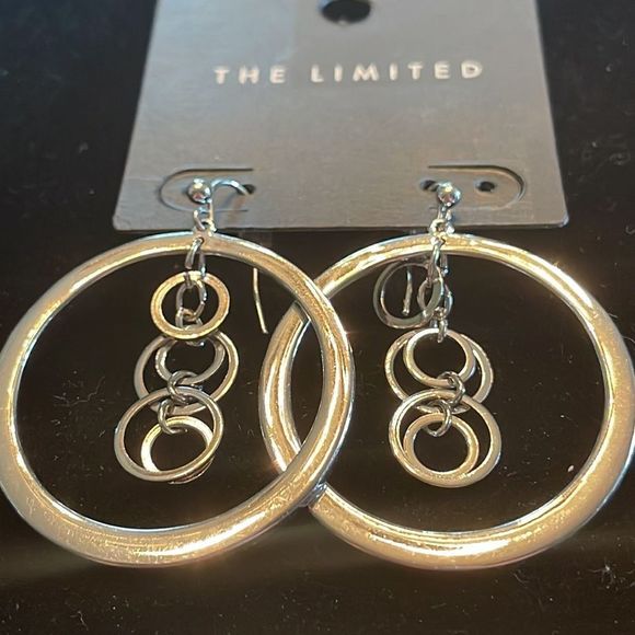 The Limited Hoop Dangle Earrings. - Picture 3 of 9